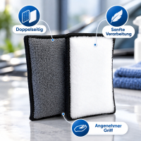 Unikum Scrub Pad schwarz/grau fein 2-seitiges...