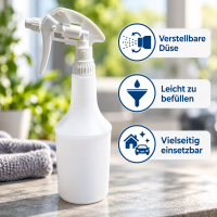 Sprühflasche 1000ml mit verstellbarem Sprühkopf...